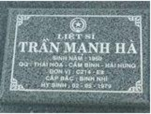 Tìm thân nhân liệt sĩ Trần Mạnh Hà