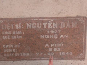 Nhắn tìm thân nhân liệt sỹ  Nguyễn Đàm