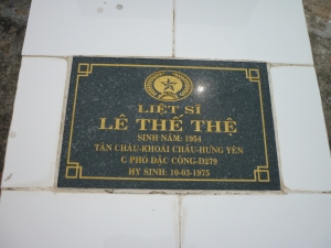 Tìm thân nhân liệt sĩ Lê Thế Thệ