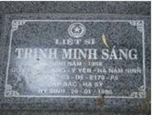 Tìm thân nhân liệt sĩ Trịnh Minh Sáng