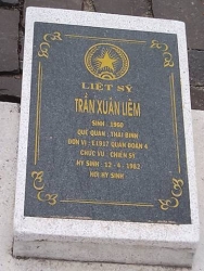  Nhắn tìm thân nhân liệt sỹ  Trần Xuân Liêm