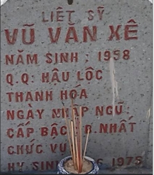 Tìm thân nhân liệt sĩ Vũ Văn Xê