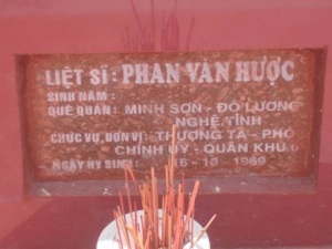 Nhắn tìm thân nhân liệt sỹ  Phan Văn Hược