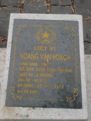 Nhắn tìm thân nhân liệt sỹ Hoàng Văn Hoạch