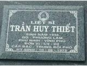 Tìm thân nhân liệt sĩ Trần Huy Thiết