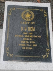 Nhắn tìm thân nhân liệt sỹ  D - V - Thơm