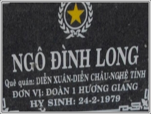 Nhắn tìm thân nhân liệt sỹ Ngô Đình Long