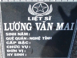 Nhắn tìm thân nhân liệt sỹ  Lương Văn Mai