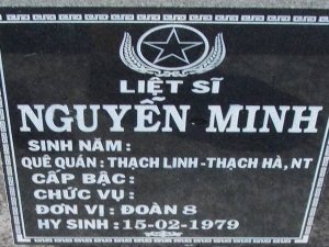 Nhắn tìm thân nhân liệt sỹ  Nguyễn Minh