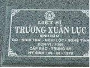 Tìm thân nhân liệt sĩ Trần Xuân Lục