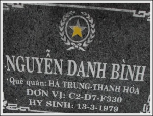 Nhắn tìm thân nhân liệt sỹ  Nguyễn Danh Bình