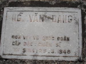  Nhắn tìm thân nhân liệt sỹ Nguyễn Văn Đang
