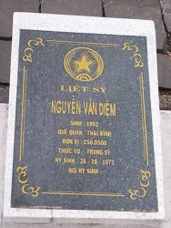  Nhắn tìm thân nhân liệt sỹ  Nguyễn Văn Diệm
