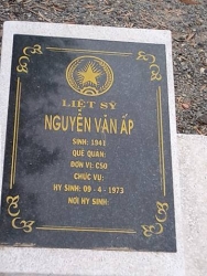 Nhắn tin tìm thân nhân liệt sĩ Nguyễn Văn Ấp