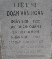 Tìm thân nhân liệt sĩ Đoàn Văn Ngàn