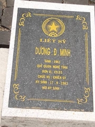 Nhắn tìm thân nhân liệt sỹ Dương Đ.Minh