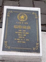  Nhắn tìm thân nhân liệt sỹ  Nguyễn Văn Liên
