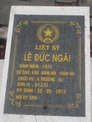 Nhắn tìm thân nhân liệt sỹ  Lê Đức Ngãi