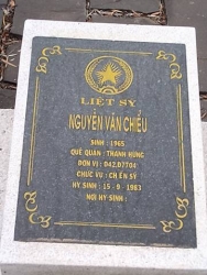 Nhắn tìm thân nhân liệt sỹ Nguyễn Văn Chiểu