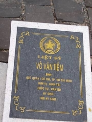 Nhắn tin tìm thân nhân liệt sỹ Võ Văn Tiềm