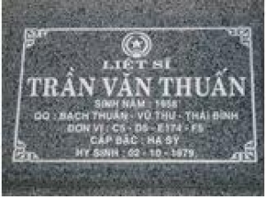 Tìm thân nhân liệt sĩ Trần Văn Thuấn