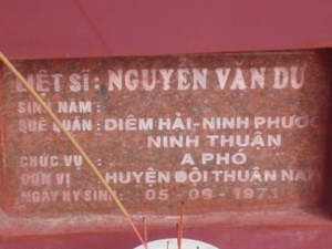 Nhắn tìm thân nhân liệt sỹ  Nguyễn Văn Dư