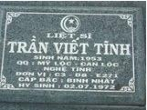 Tìm thân nhân liệt sĩ Trần Viết Tĩnh