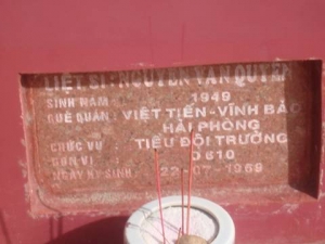 Tìm thân nhân liệt sĩ  Nguyễn Văn Quyên