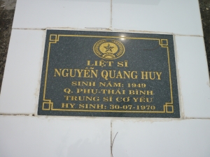 Tìm thân nhân liệt sĩ Nguyễn Quang Huy
