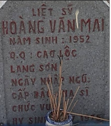 Tìm thân nhân liệt sĩ Hoàng Văn Mai