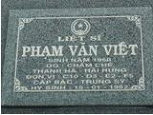 Tìm thân nhân liệt sĩ Phạm Văn Việt