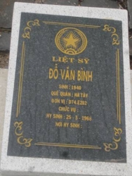 Nhắn tìm thân nhân liệt sỹ  Đỗ Văn BÌnh