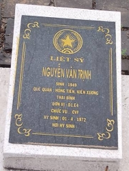  Nhắn tìm thân nhân liệt sỹ  Nguyễn Văn Trịnh