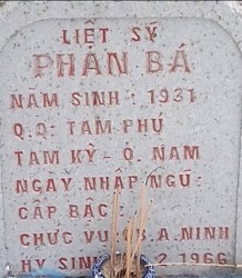Tìm thân nhân liệt sĩ Phan Bá