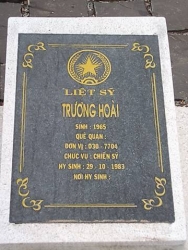 Tìm thân nhân liệt sỹ Trương Hoài