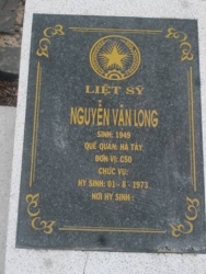 Nhắn tìm thân nhân liệt sỹ  Nguyễn Văn Long