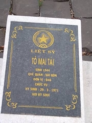 Nhắn tin tìm thân nhân liệt sỹ Tô Mai Tài