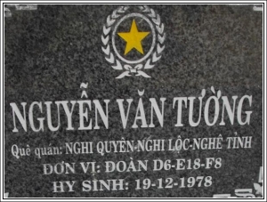 Nhắn tin tìm thân nhân liệt sĩ Nguyễn Văn Tường