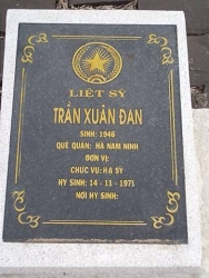 Nhắn tìm thân nhân liệt sỹ  Trần Xuân Đan 