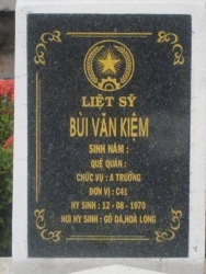 Tìm thân nhân liệt sỹ Bùi Văn Kiệm