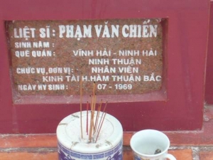 Nhắn tìm thân nhân liệt sỹ Phạm Văn Chiến