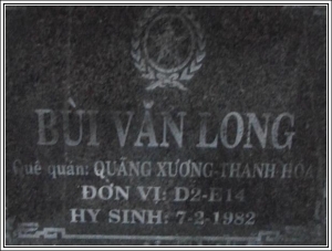 Nhắn tìm thân nhân liệt sỹ Bùi Văn Long