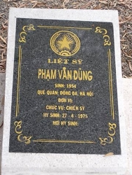 Nhắn tìm thân nhân liệt sỹ Phạm Văn Dũng