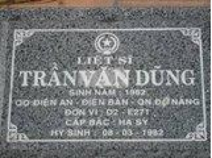 Tìm thân nhân liệt sĩ Trần Văn Dũng