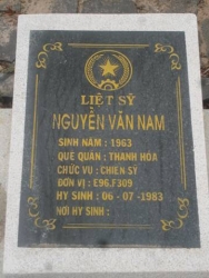 Nhắn tìm thân nhân liệt sỹ  Nguyễn Văn Nam