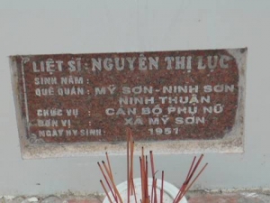 Nhắn tìm thân nhân liệt sỹ  Nguyễn Thị Lục