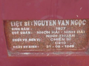 Nhắn tìm thân nhân liệt sỹ  Nguyễn Văn Ngọc