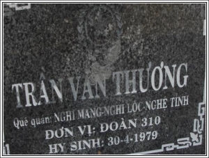 Nhắn tin tìm thân nhân liệt sĩ Trần Văn Thương