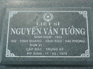 Tìm thân nhân liệt sĩ Nguyễn Văn Tưởng