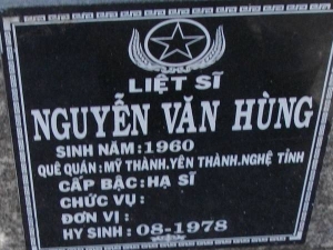 Nhắn tìm thân nhân liệt sỹ  Nguyễn Văn Hùng